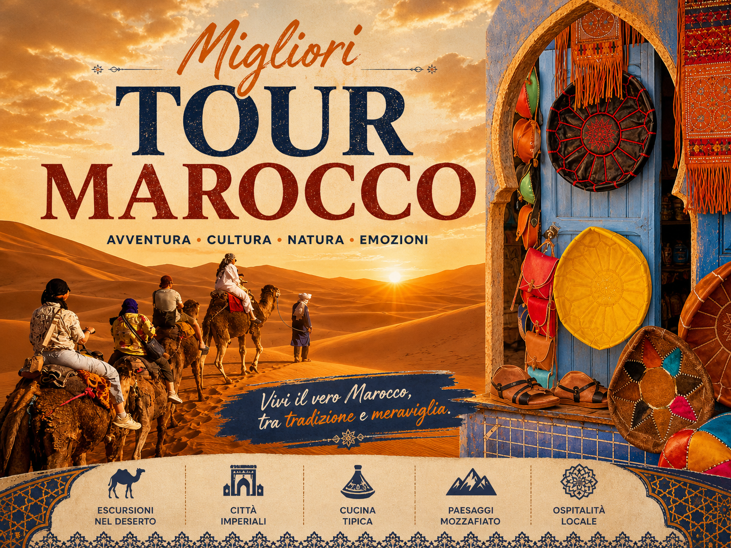 TOUR DI LUSSO NEL DESERTO DI 4 GIORNI DA MARRAKECH A MERZOUGA